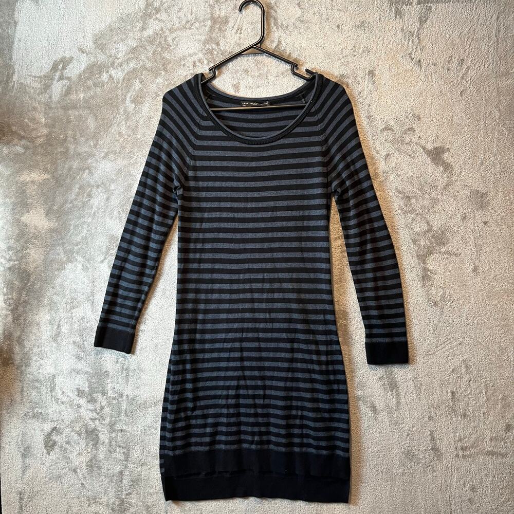 Peruvian Connection‎ Women's Dress Blue Striped Size XSmall Pima Cotton